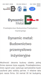 Mobile Screenshot of dynamic-metal.com.pl
