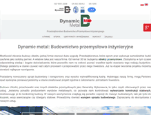 Tablet Screenshot of dynamic-metal.com.pl
